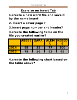 Exercise on insert Tab.docx